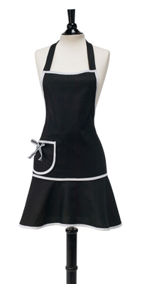 black apron